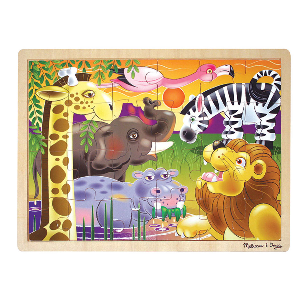 African Plains Wooden Jigsaw Puzzle - 24 Pieces P9