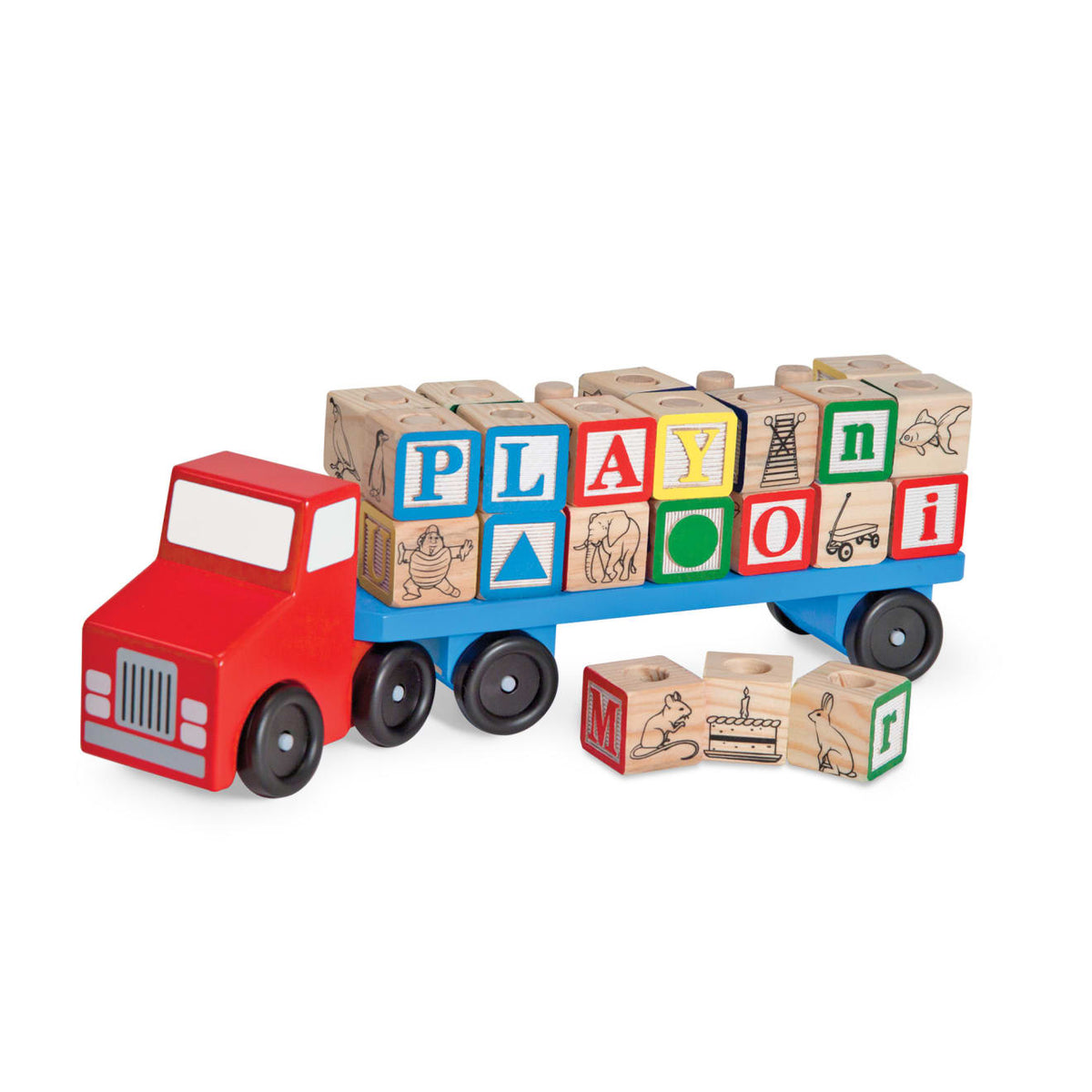 Alphabet Blocks Wooden Truck Z4