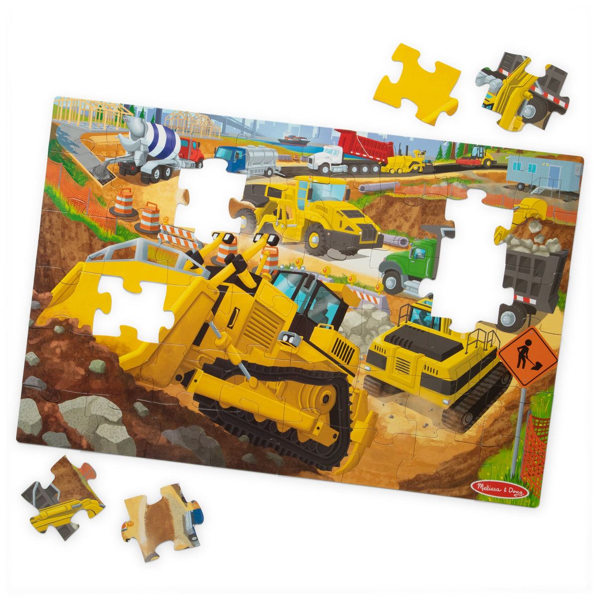 Building Site Floor Puzzle - 48 Pieces D6