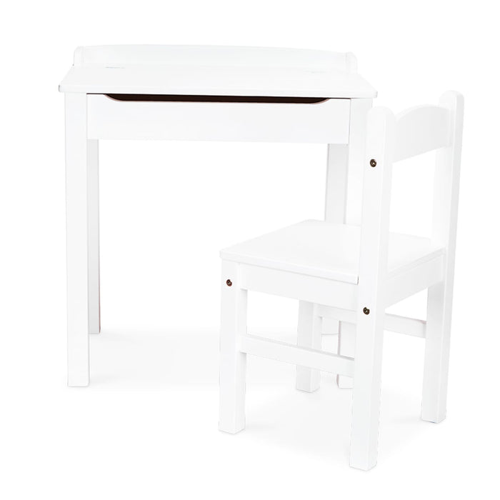Child's Lift-Top Desk & Chair - White C5