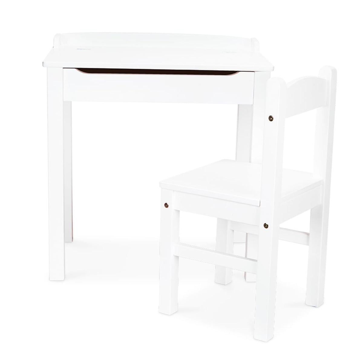 Child's Lift-Top Desk & Chair - White C5