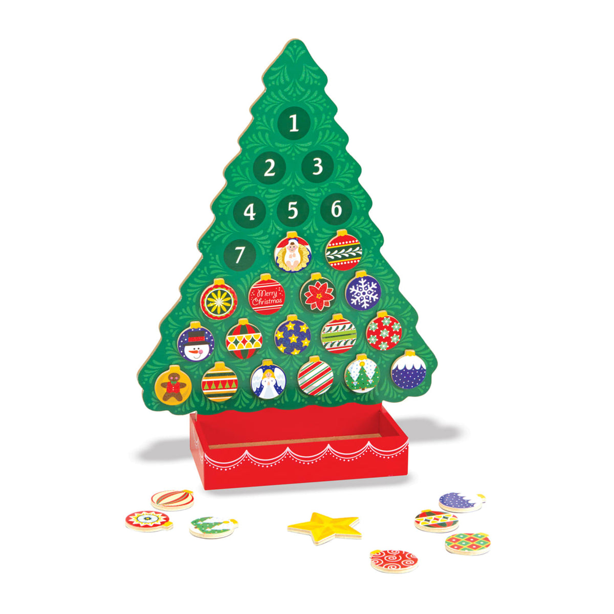Countdown to Christmas Wooden Religious Advent Calendar N8