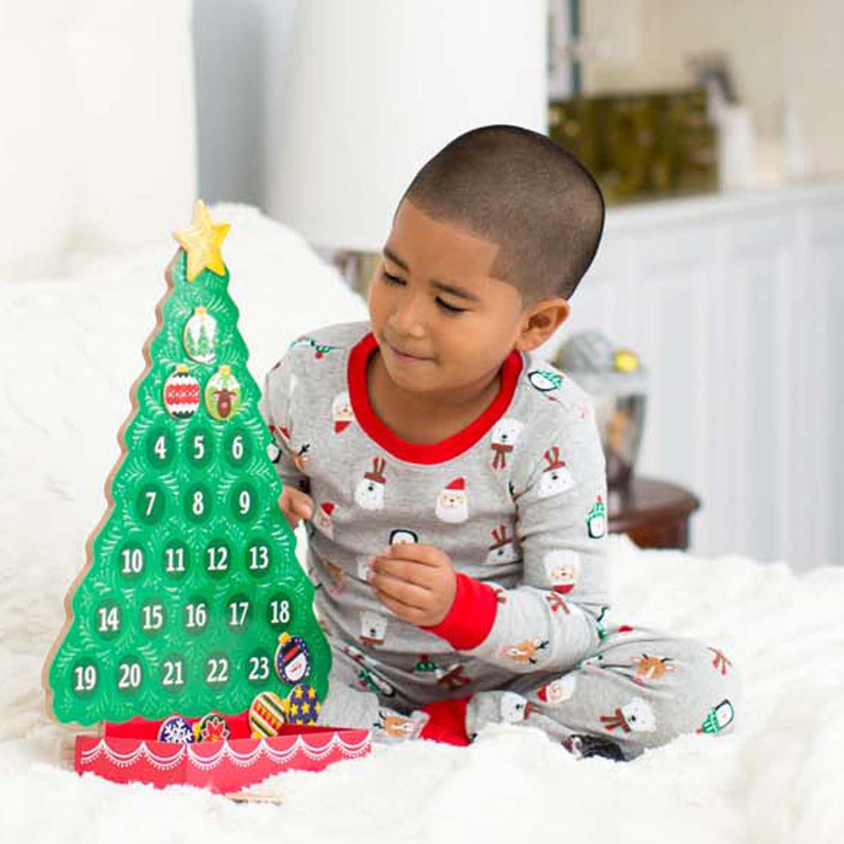 Countdown to Christmas Wooden Seasonal Calendar N0