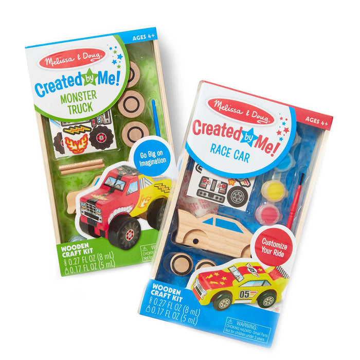 Created By Me!™ Vehicles Craft Kit 2-Pack: Race Car & Monster Truck D2