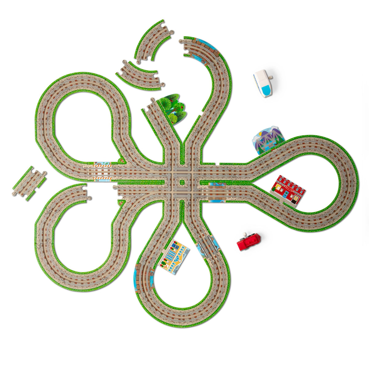 Design Your Own Railroad Floor Puzzle N0