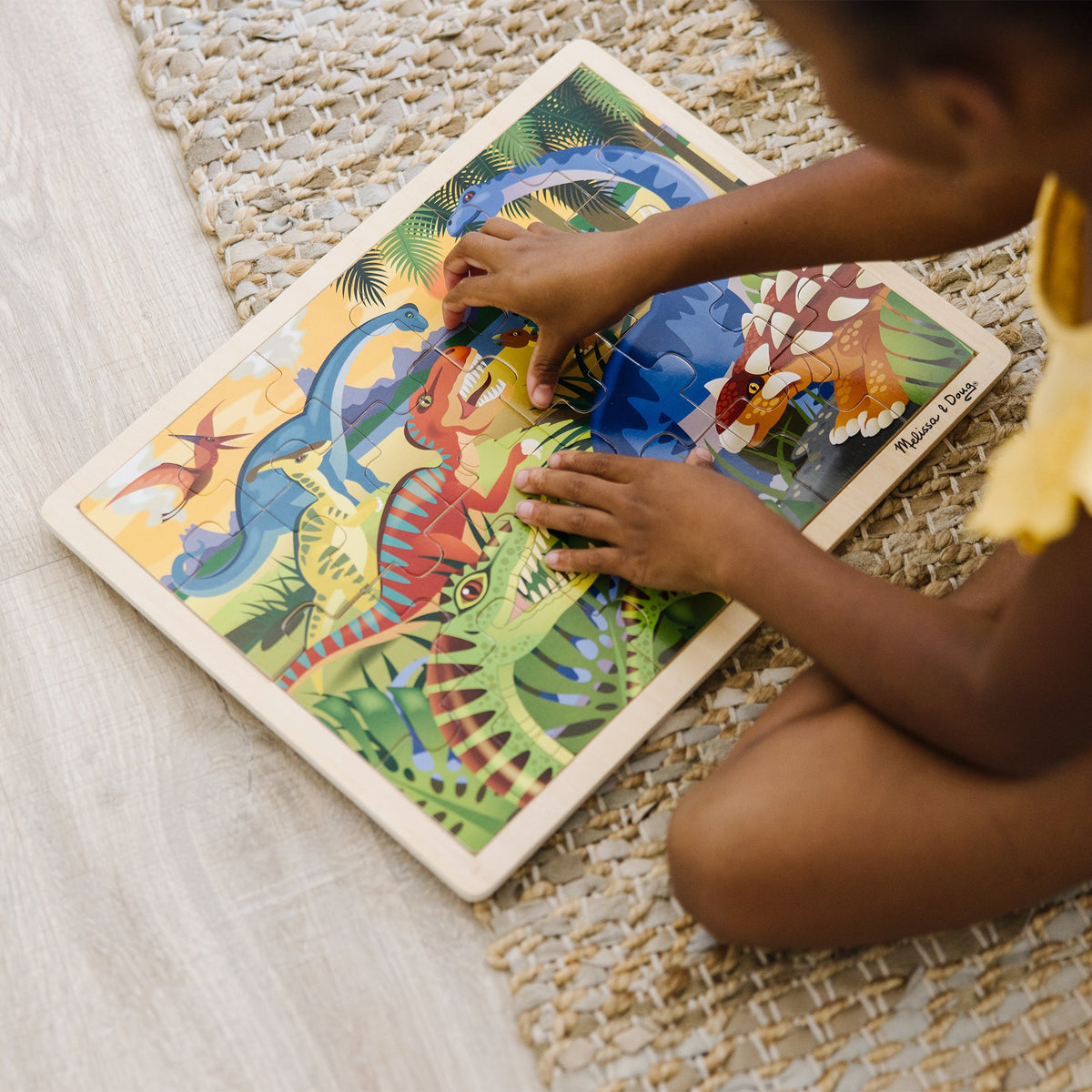 Dinosaur Wooden Jigsaw Puzzle - 24 Pieces A4