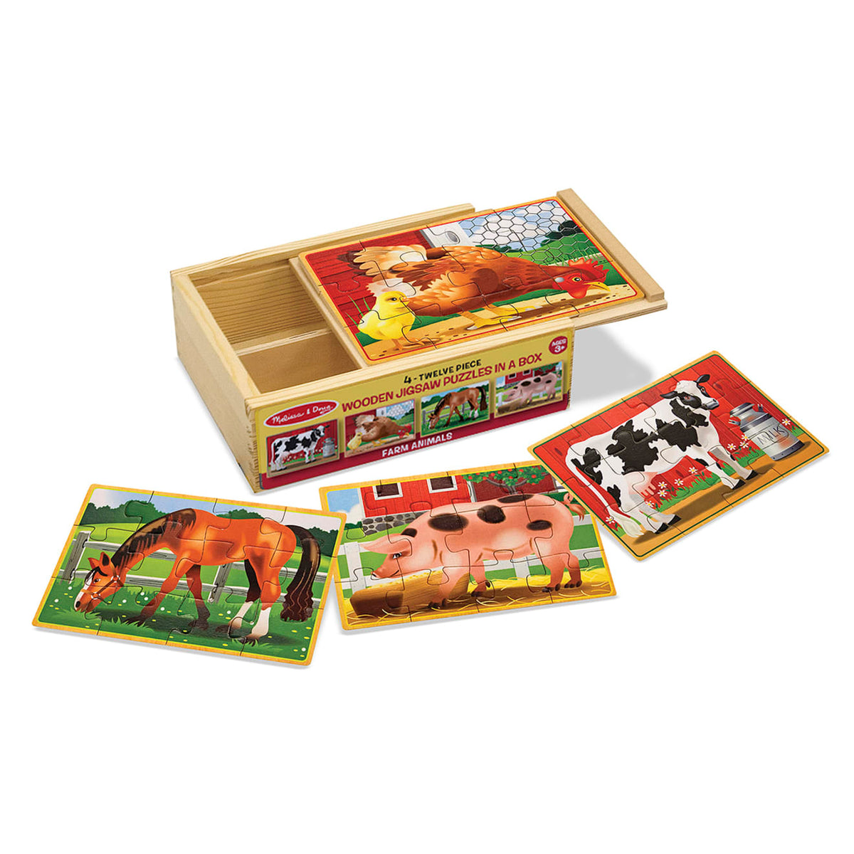 Farm Animals Jigsaw Puzzles in a Box U6