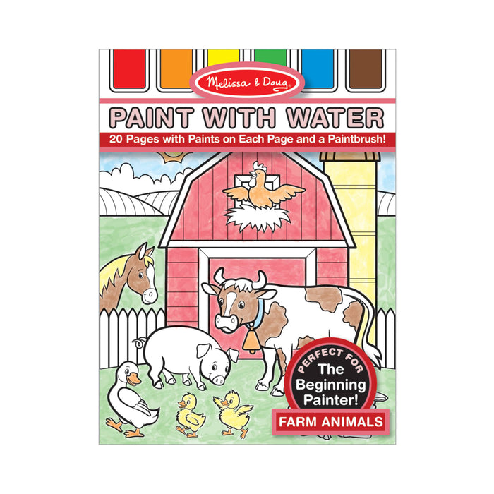 Farm Animals Paint with Water Kids' Art Pad O4