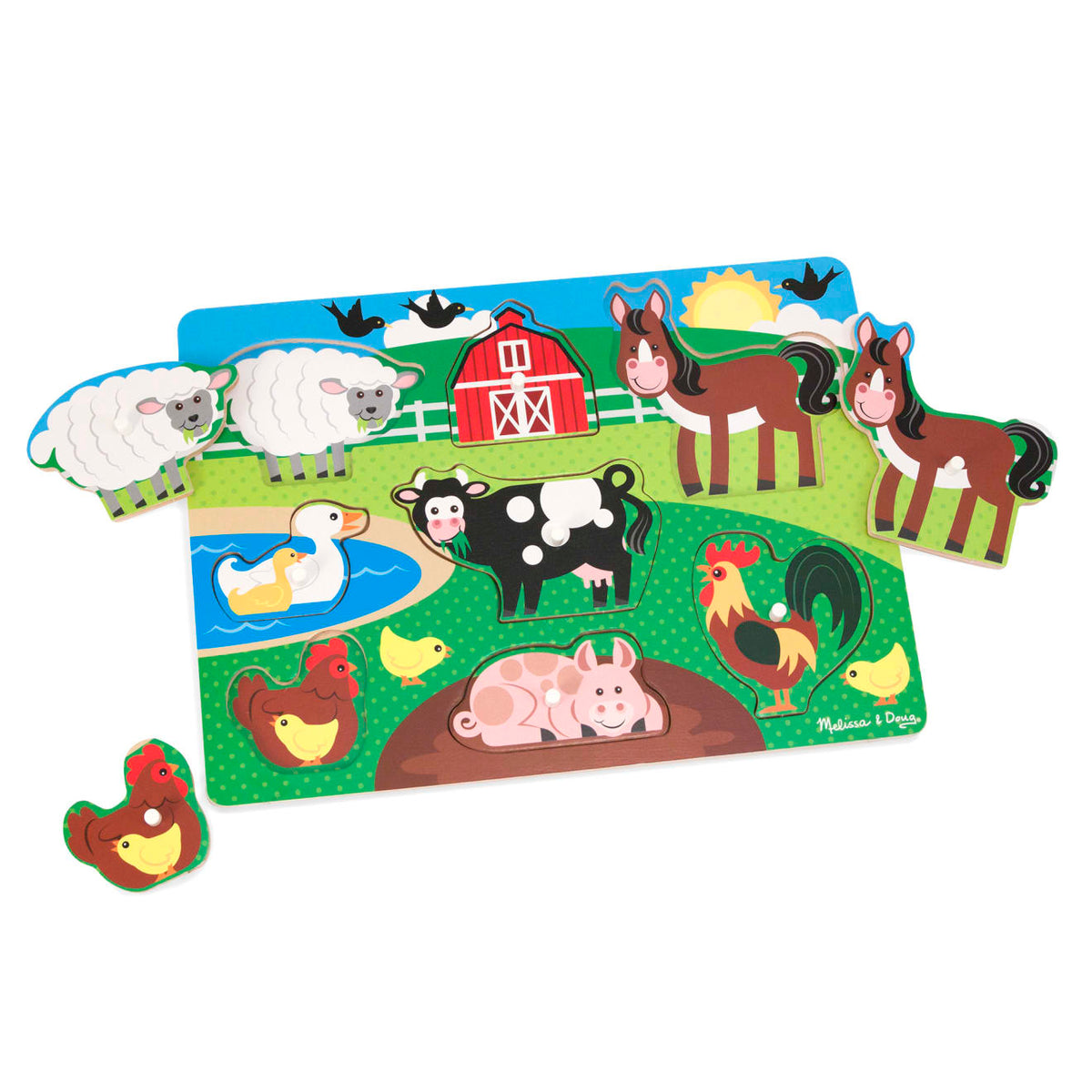 Farm Peg Puzzle - 8 pieces V7