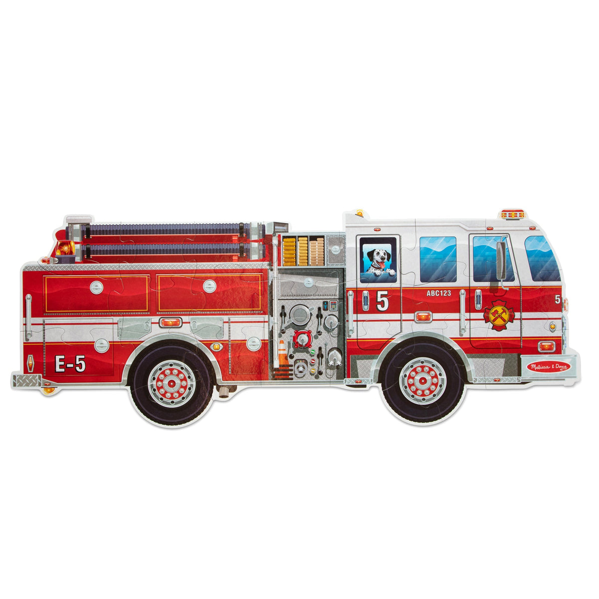 Giant Fire Truck Floor Puzzle - 24 Pieces V1