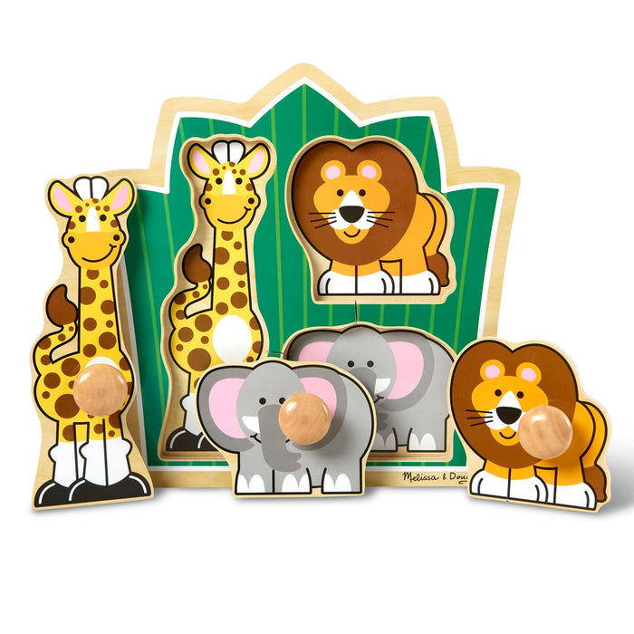 Jungle Friends Jumbo Knob Puzzle - 3 Pieces U0