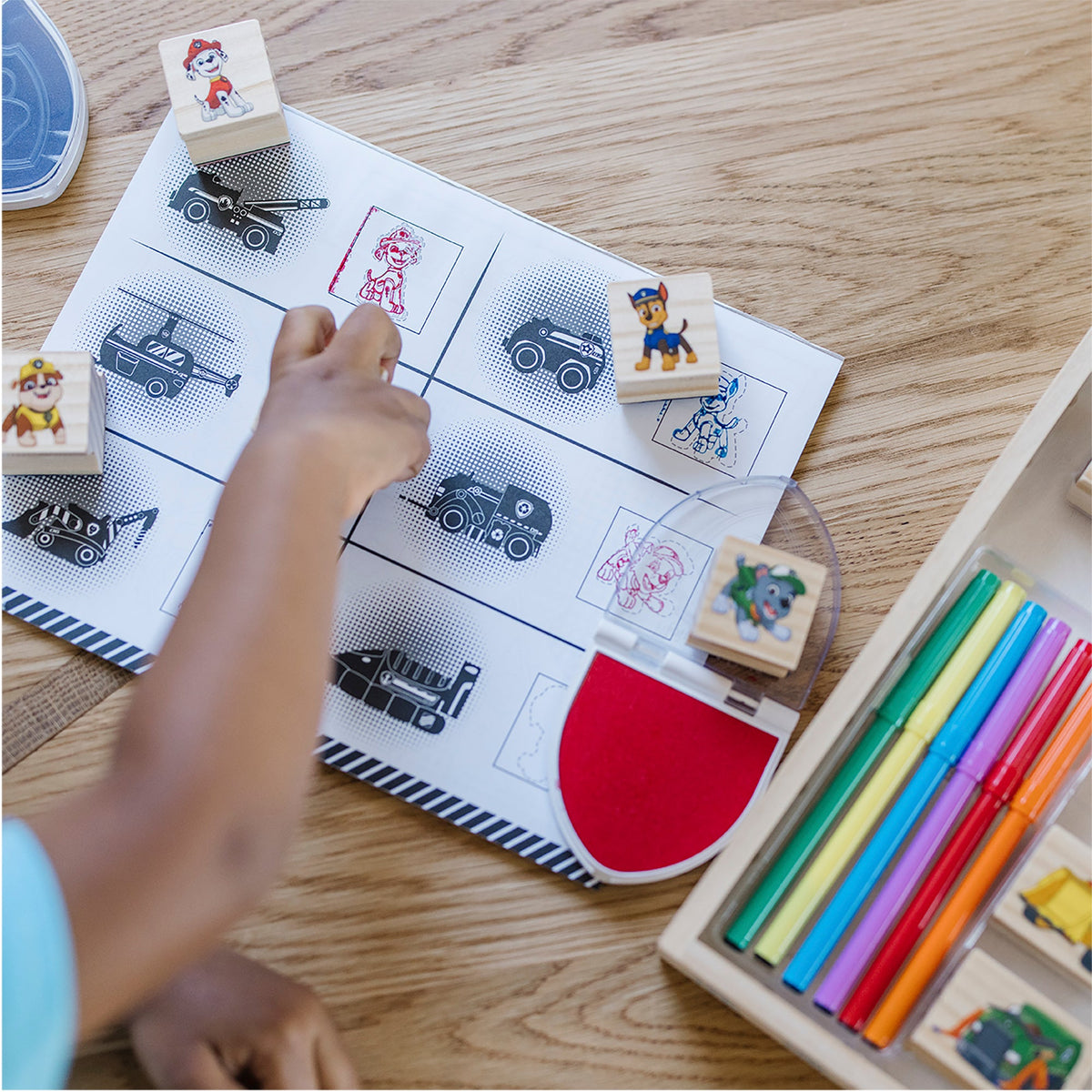 PAW Patrol Wooden Stamps Activity Set J3