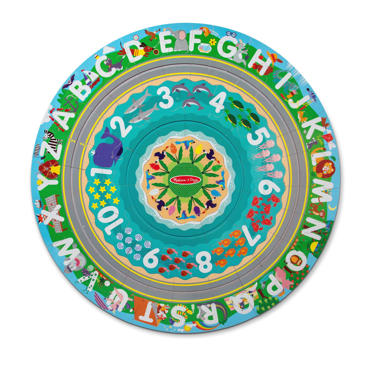 Round the Shore Tracks Floor Puzzle – 48 Pieces G3
