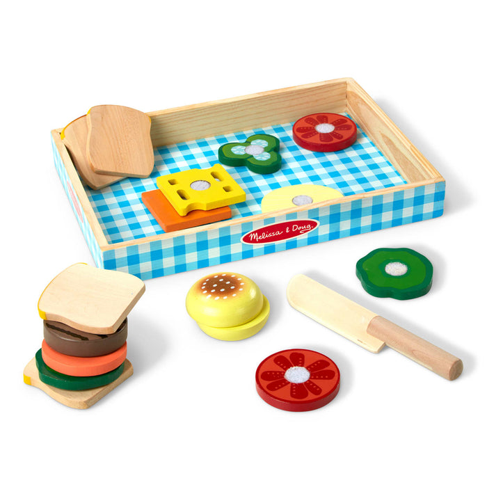 Sandwich Making Set - Wooden Play Food V6