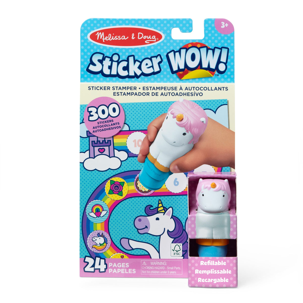 Sticker WOW!® Activity Pad & Sticker Stamper 12-PACK - Unicorn J0