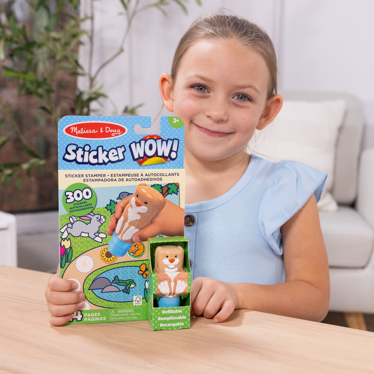 Sticker WOW!™ Bunny Bundle: Activity Pad & Sticker Stamper + Mini Activity Pad and 200 Refill Stickers R3