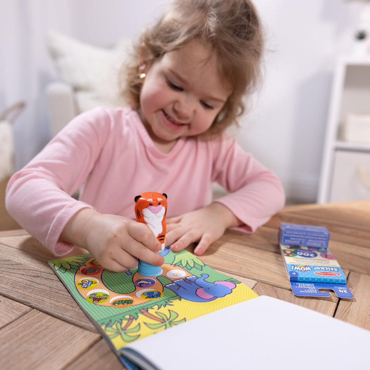 Sticker WOW!™ Tiger Bundle: Activity Pad & Sticker Stamper + Mini Activity Pad and 200 Refill Stickers V7
