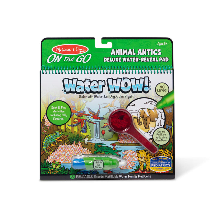 Water Wow! Animal Antics Deluxe Water-Reveal Pad - On the Go Travel Activity K3