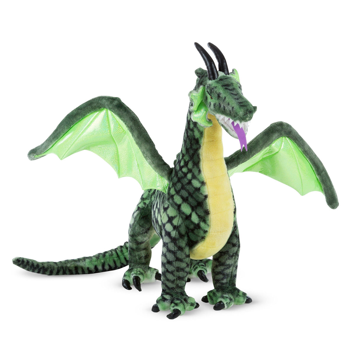 Winged Dragon Lifelike Plush Stuffed Animal U0