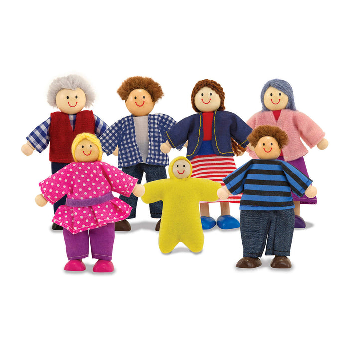 Wooden Doll Family J9