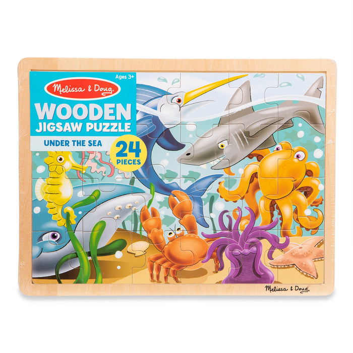 Wooden Jigsaw Puzzle - Under the Sea - 24 Pieces A9