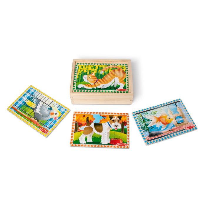 Wooden Jigsaw Puzzles in a Box - Pets Z6