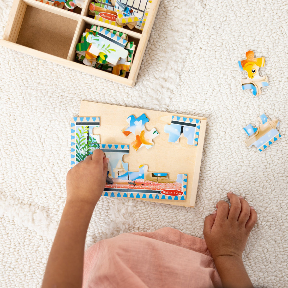 Wooden Jigsaw Puzzles in a Box - Pets Z6