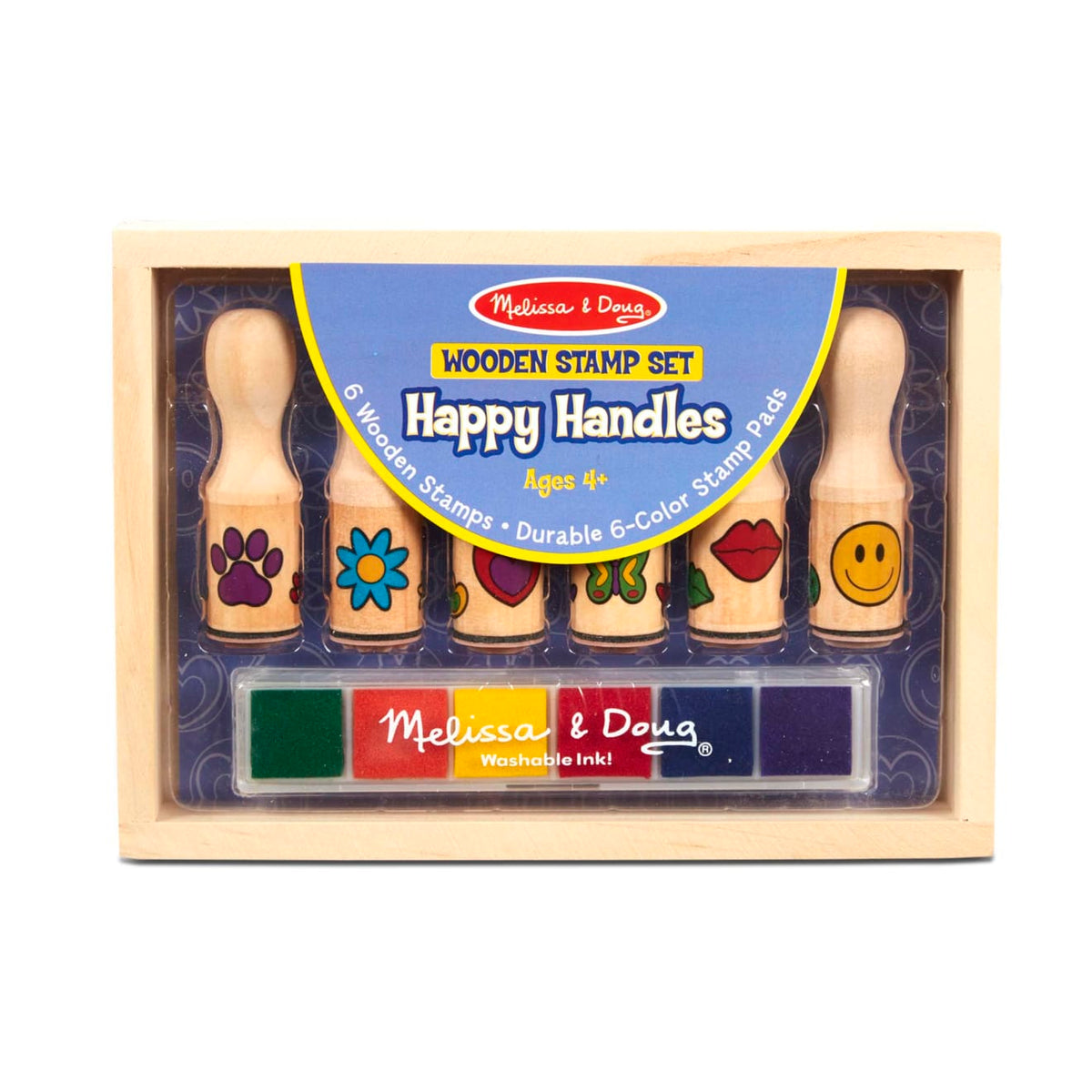 Wooden Stamp Set - Happy Handles S8
