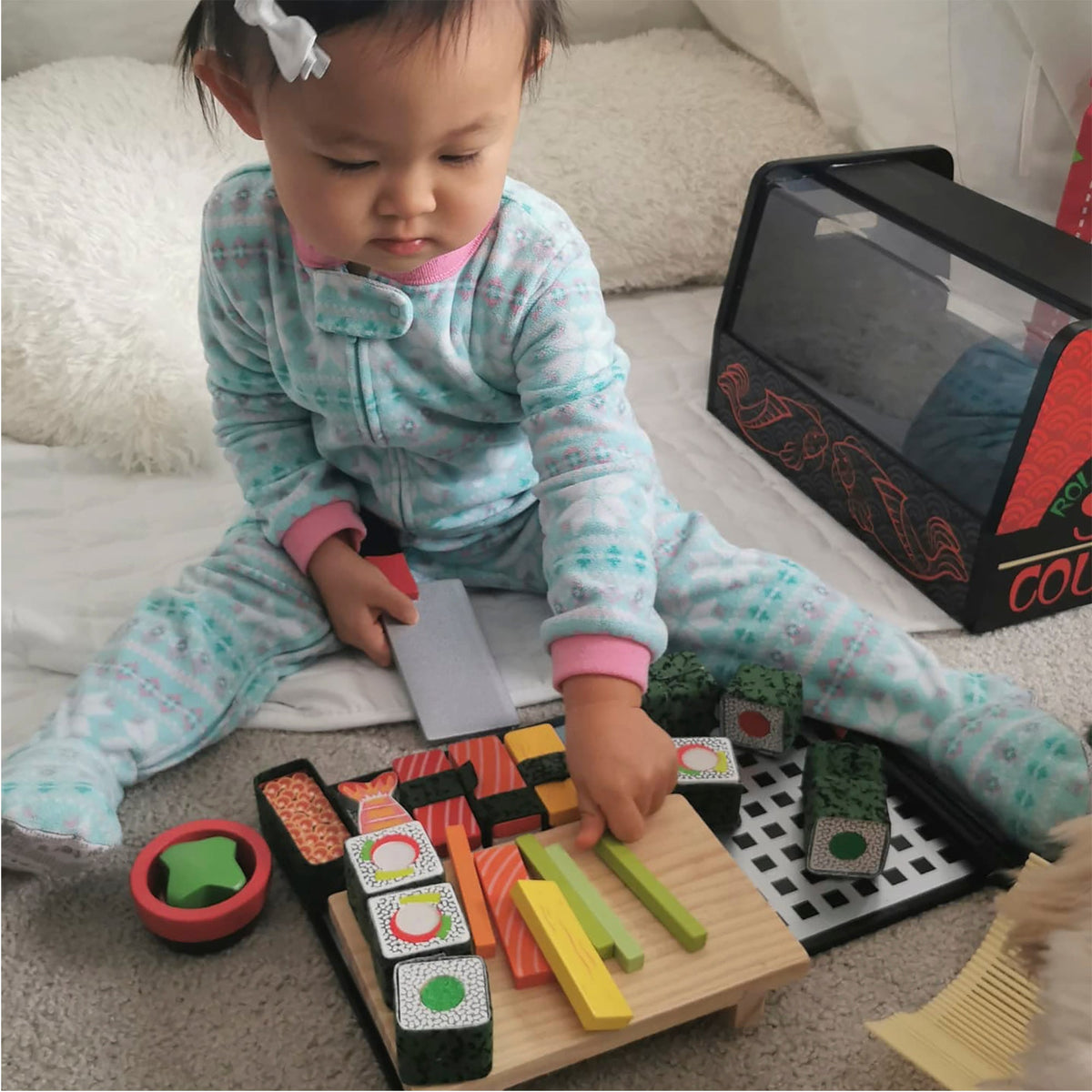 Wooden Sushi Slicing Play Set H5