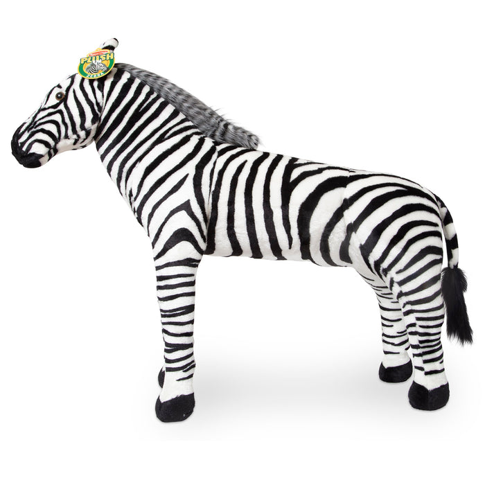 Zebra Lifelike Plush Stuffed Animal B2