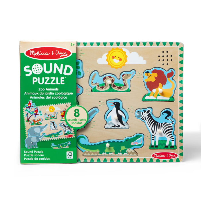 Zoo Animals Sound Puzzle - 8 Pieces C3