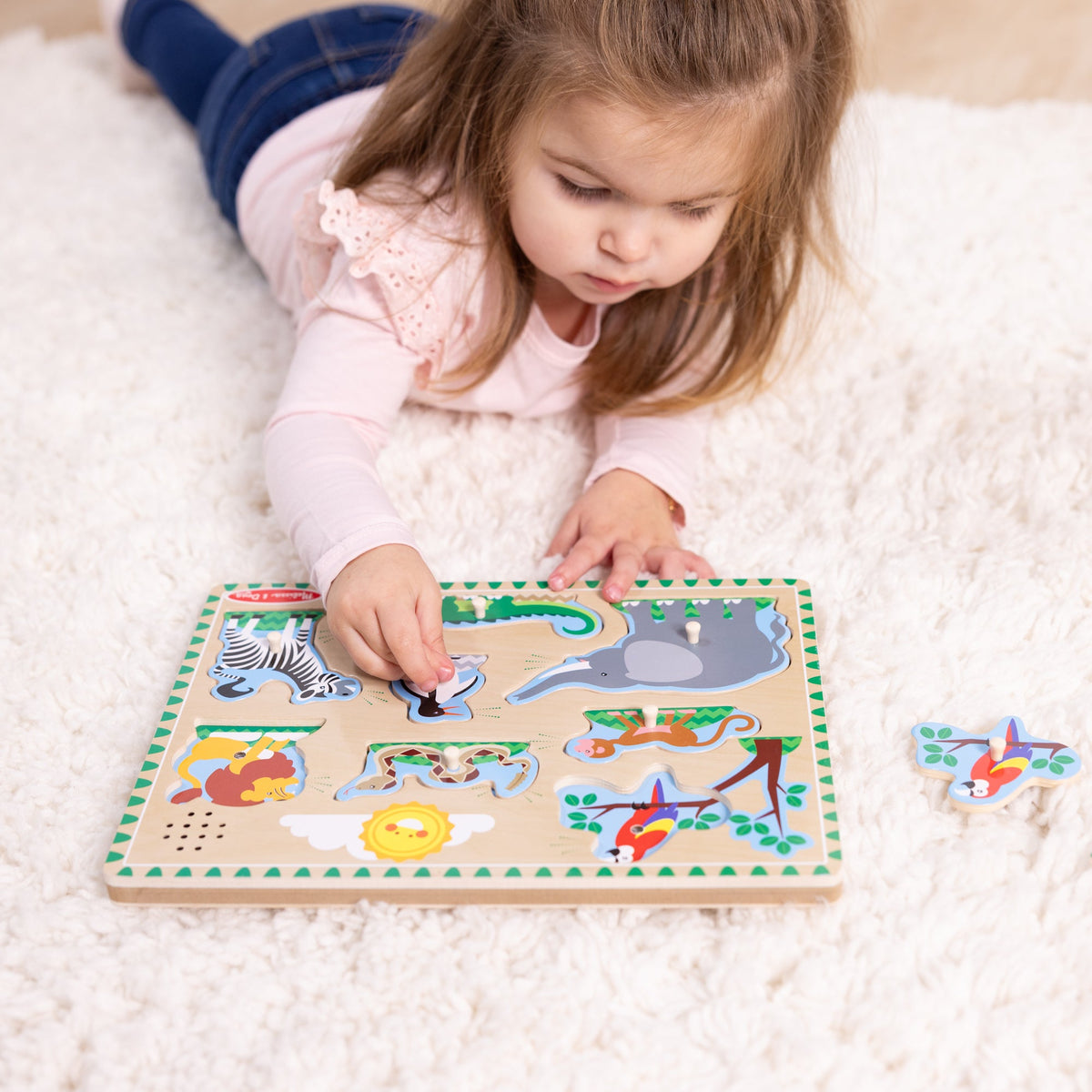 Zoo Animals Sound Puzzle - 8 Pieces C3
