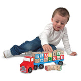 Alphabet Blocks Wooden Truck Z4