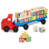 Alphabet Blocks Wooden Truck Z8