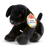 Benson Black Lab Puppy Dog Stuffed Animal P9