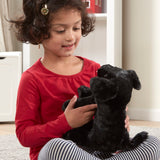 Benson Black Lab Puppy Dog Stuffed Animal P9