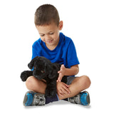 Benson Black Lab Puppy Dog Stuffed Animal P9