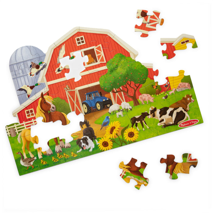 Busy Barn Shaped Floor Puzzle - 32 Pieces E9