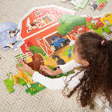 Busy Barn Shaped Floor Puzzle - 32 Pieces E9