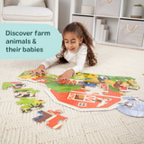 Busy Barn Shaped Floor Puzzle - 32 Pieces E9