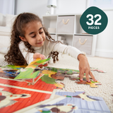 Busy Barn Shaped Floor Puzzle - 32 Pieces E9