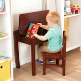 Child's Lift-Top Desk & Chair - Espresso X3