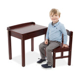Child's Lift-Top Desk & Chair - Espresso X3