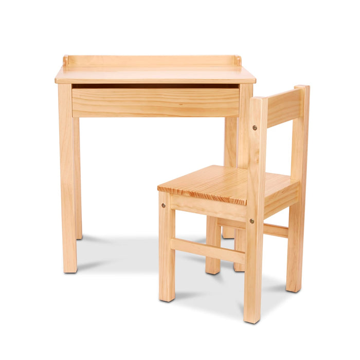 Child's Lift-Top Desk & Chair - Honey R3