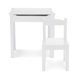 Child's Lift-Top Desk & Chair - White C5