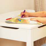 Child's Lift-Top Desk & Chair - White C5