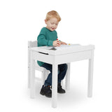 Child's Lift-Top Desk & Chair - White C5