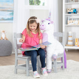 Child’s Wooden Chair Pair – Gray Y1