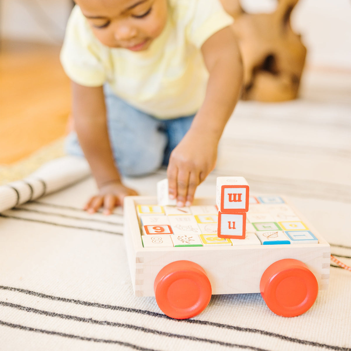 Classic ABC Block Cart I8