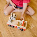 Classic Wooden Fire Truck Play Set V4